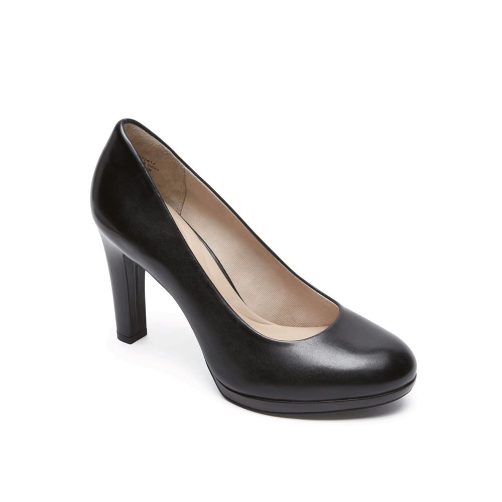 Rockport Singapore Womens Heels - Seven to 7 Ally Plain Black - OR7431629